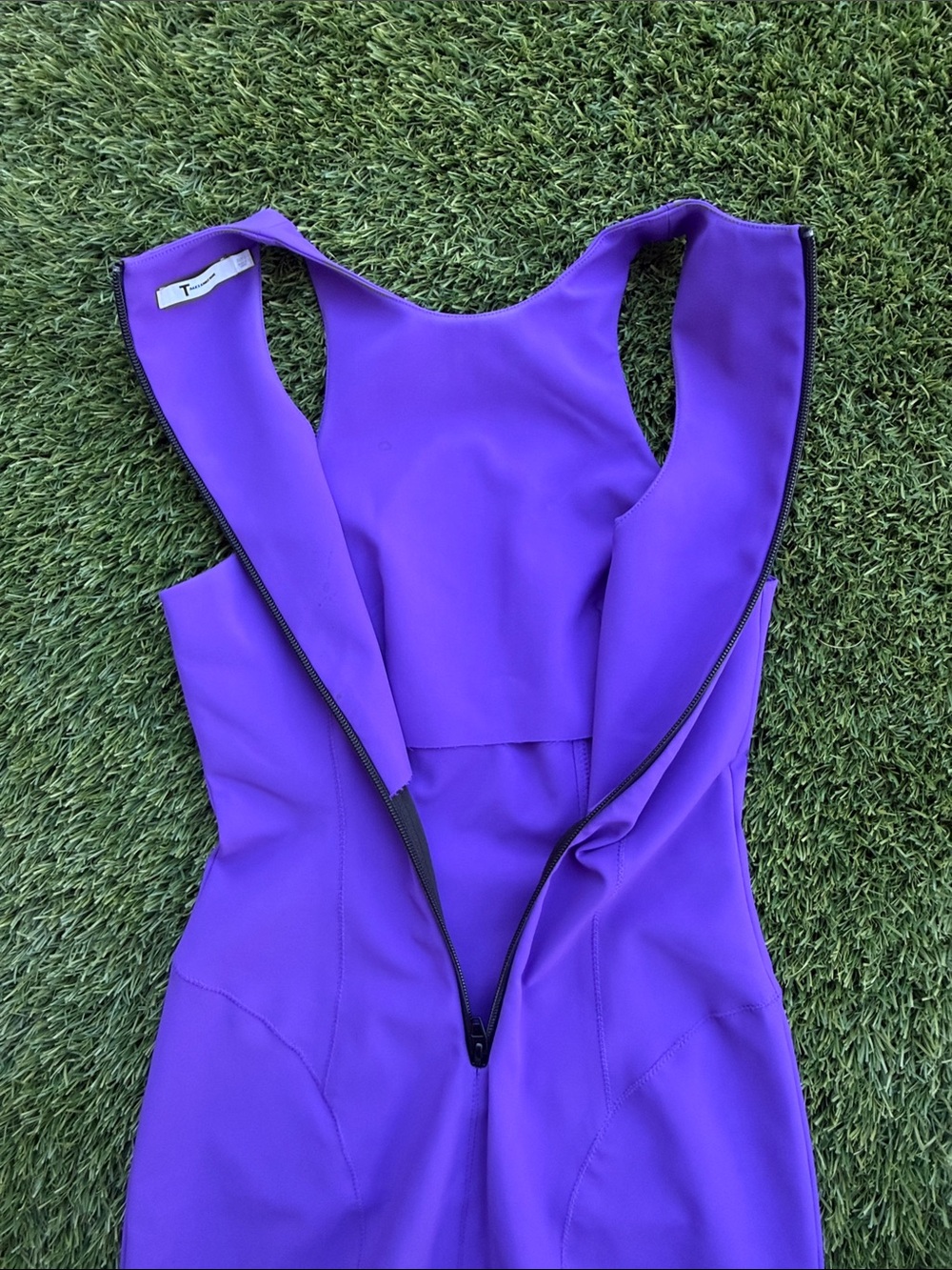 T by Alexander Wang Violet Sleeveless Sheath Midi Dress - Picture 10 of 13